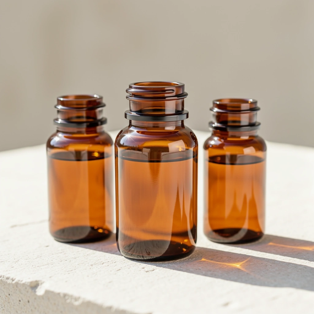 Natural supplement bottle